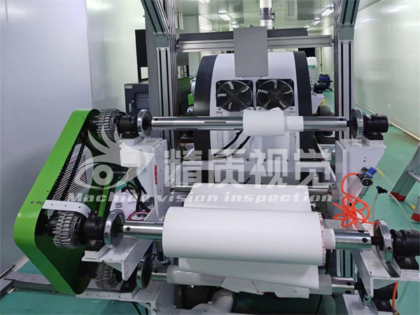 過濾膜瑕疵檢測現場